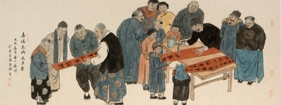 王银祥老北京风情人物画