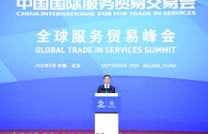 韩正出席2020年中国国际服务贸易交易会全球服务贸易峰会